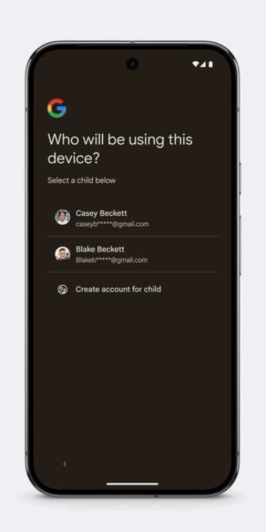 Set up a child account on a Pixel phone Step 4
