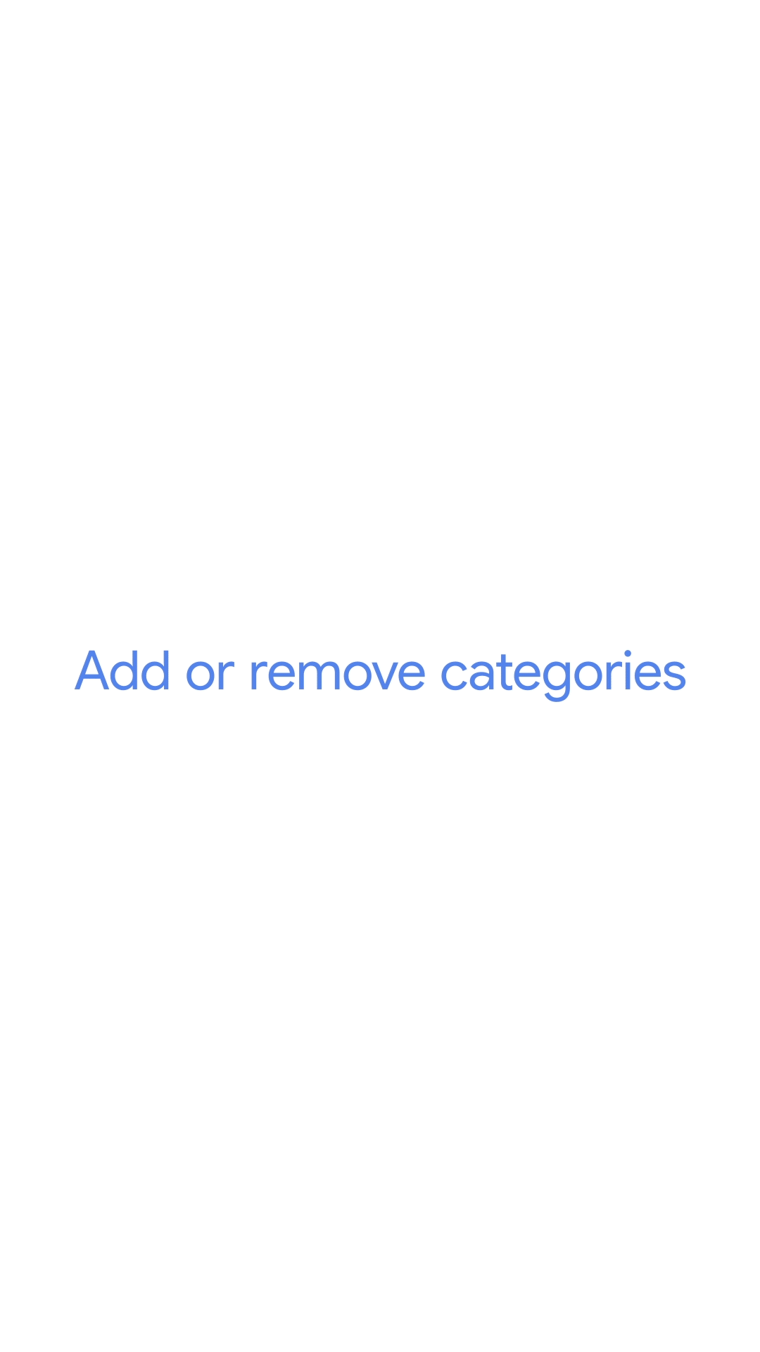 An animation showing how to add inbox categories for Gmail on iOS