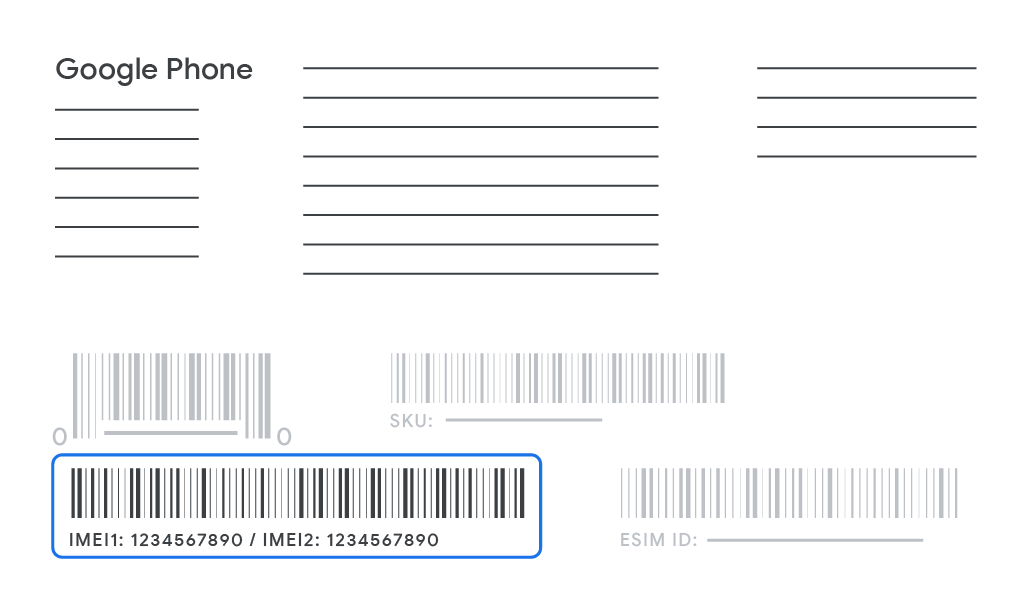 Find Serial Number from your phone's box